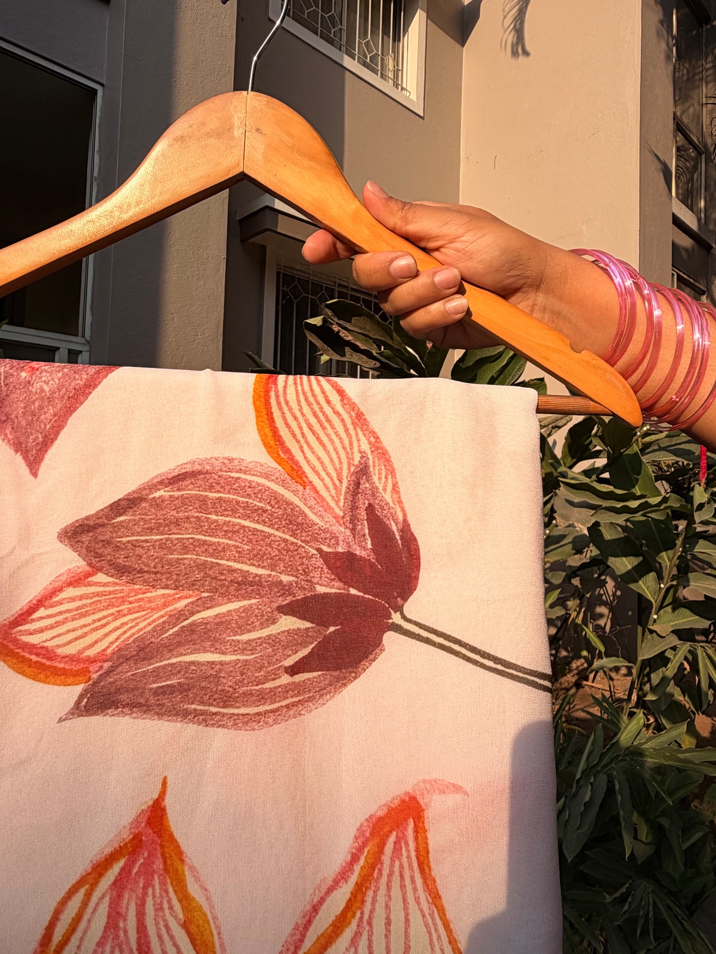 Sienna Bloom Pure Georgette Saree